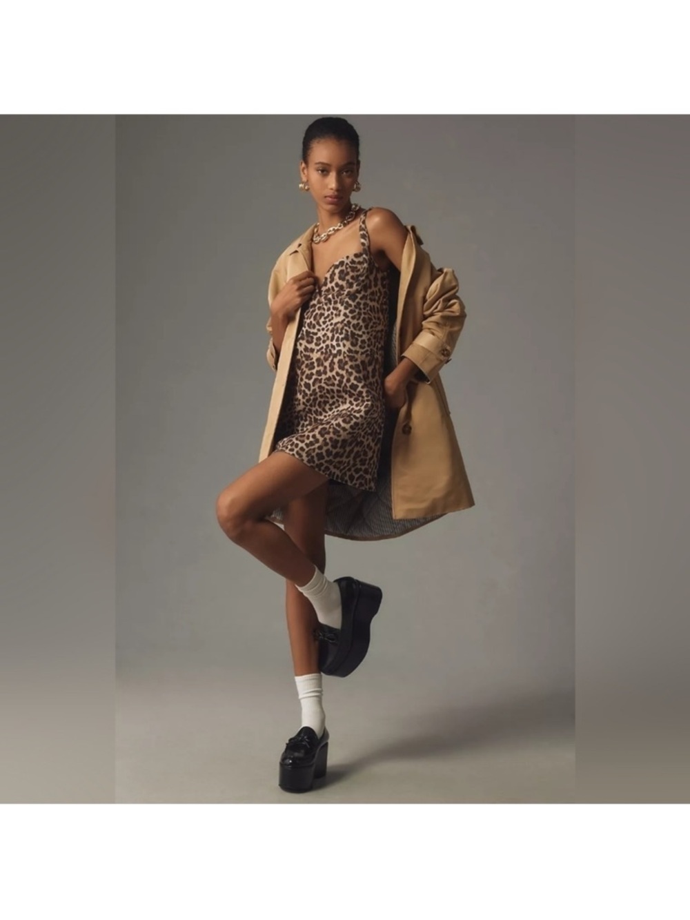 NWT Anthropologie Dhruv
Kapoor Leopard Mini Dress, Size L - Picture 3 of 10